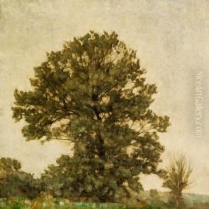 Landscape With Trees by Svend Hammershoi