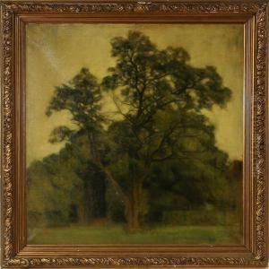 Landscape Withtrees by Svend Hammershoi