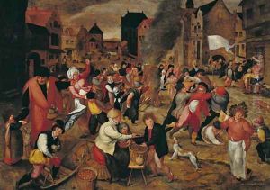 The Fires of St. Martin by Marten Van Cleve