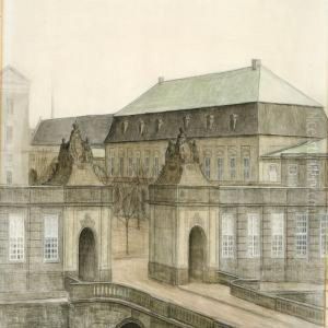 The Marble Bridge In Copenhagen by Svend Hammershoi