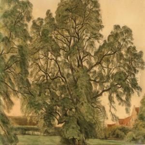 From Herlufsholm Boarding School Forest, Denmark by Svend Hammershoi