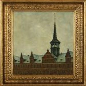 View From Borsen,copenhagen by Svend Hammershoi