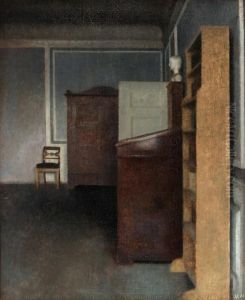 Stue by Vilhelm Hammershoi