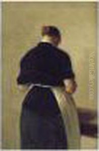 Fra En Bagerbutik (woman In A Bakery) by Vilhelm Hammershoi