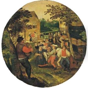 A wedding dance by Marten Van Cleve