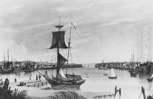View of New York from Williamsburg by Nicolino Calyo