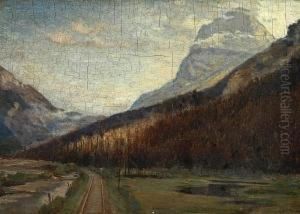 Railway Through The Fraser River Valley