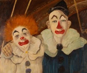 Portrait Of 2 Clowns