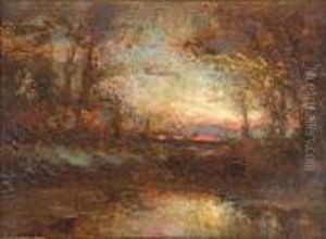 Forest Pool, Barbizon by John A. Hammond