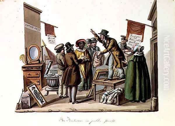 The Auctioner in Public Streets - view 1
