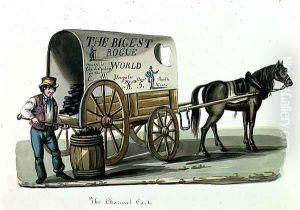 The Charcoal Cart, c.1840-44 by Nicolino Calyo