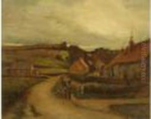 Mere Et Enfant Sur La Route De La Maison