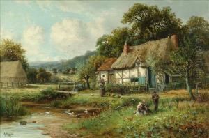 A Cottage By The Valley Brook