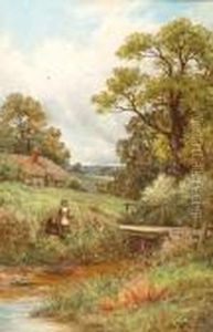 Children By A Brook