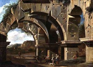 A Roman Ruin by Viviano Codazzi