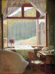 Landscape View Through A Window