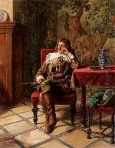 Uomo In Un Interno by Hans Hamza