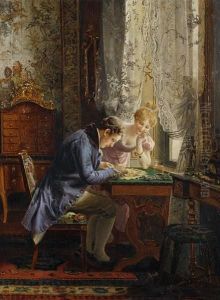Decorating A Fan by Johann Hamza