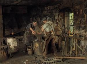 The Blacksmith's Forge by Johann Hamza