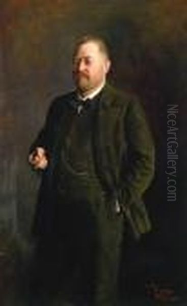 Three-quarter Figure Portrait Of A Gentleman - view 1