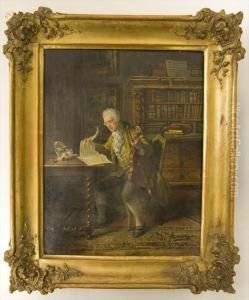 The Musician, Oil, S2sz9 by Johann Hamza