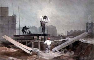 The Sawpit by Luke Clennell