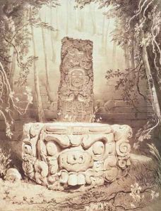Mayan temple, Honduras by Frederick Catherwood
