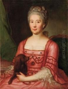 Ritratto Di Dama Con Cagnolino by Emmanuel Jakob Handmann
