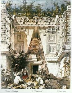 Palace of the Governors, Uxmal, Yucatan, Mexico, 1844 by Frederick Catherwood