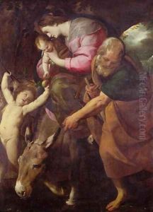 The Flight into Egypt c.1600-10 by Giovanni Battista Crespi (Cerano II)