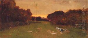 Twilight in the Campagna by Vincenzo Cabianca