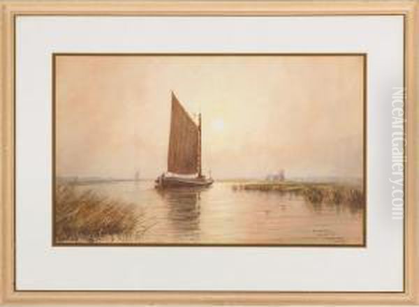 A Norfolk Wherry, St. Benets Abbey, Norfolk - view 1