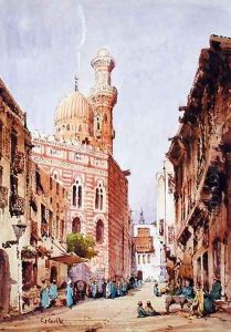 A Cairo Street Scene by Gabriel Carelli