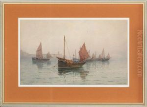 A Grey Day, St. Ives by Charles E. Hannaford