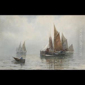Fishing Boats In A Calm by Charles E. Hannaford