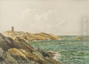 Coastal Scene, Anglesey by Charles E. Hannaford