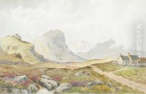 The Grampian Hills Near Breamer Inverness-shire, Scotland by Charles E. Hannaford