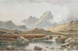 The Shepherd Of The Glen, Glencoe, Argyle by Charles E. Hannaford
