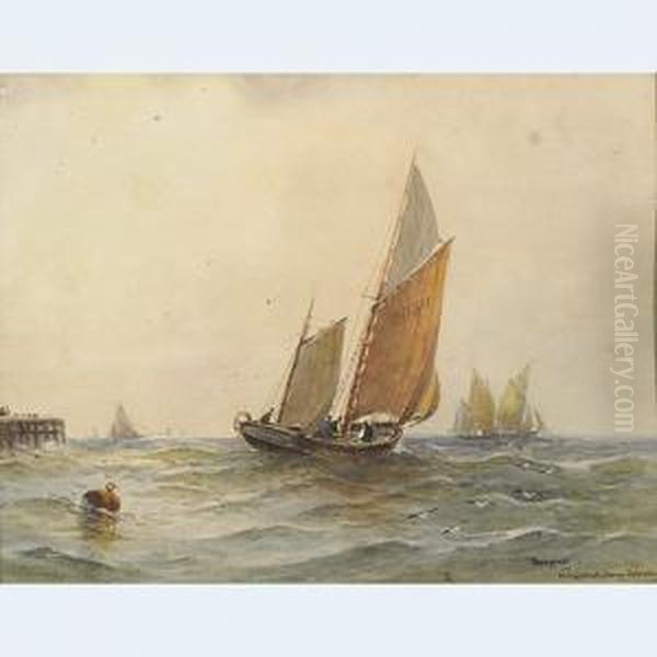 Fishing Boats Leaving Ostende - view 1