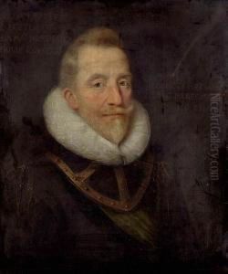 Portrait Eines Edelmannes. by Adriaen Hanneman