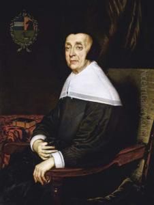 Portrait Of A Lady Of The Sas Family, Aged Seventy-three by Adriaen Hanneman