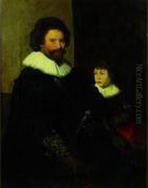 Portrait De Gentilhomme Et Son Fils - view 1
