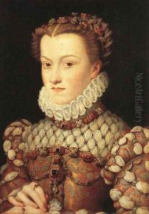 Portrait of Elizabeth of Austria (1554-92) Queen of France, c.1570
