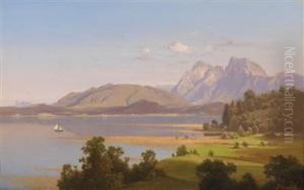 Landscape With Lake In Summer - view 1