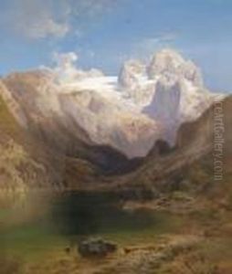 Viewof The Dachstein From Lake Gosau