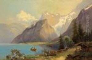 Motivo Con Lago Alpino by Anton Hansch