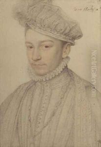 Portrait of King Charles IX of France, 1566 by Francois Clouet