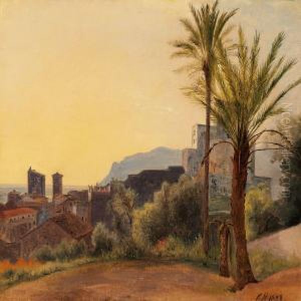 Landskab Fra Terracina, Aften - view 1