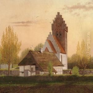 Kvaerkeby Church Near Ringsted