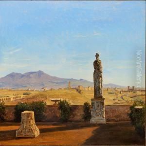 View From Villa Mattei Over The Roman Campagna Towards The Alban Mountains
